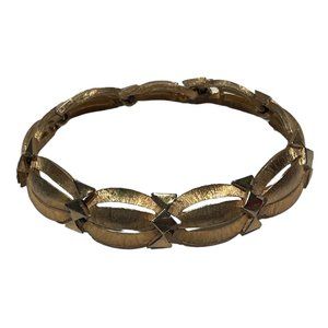 Women's Vintage Trifari Brushed Gold Tone Bracelet